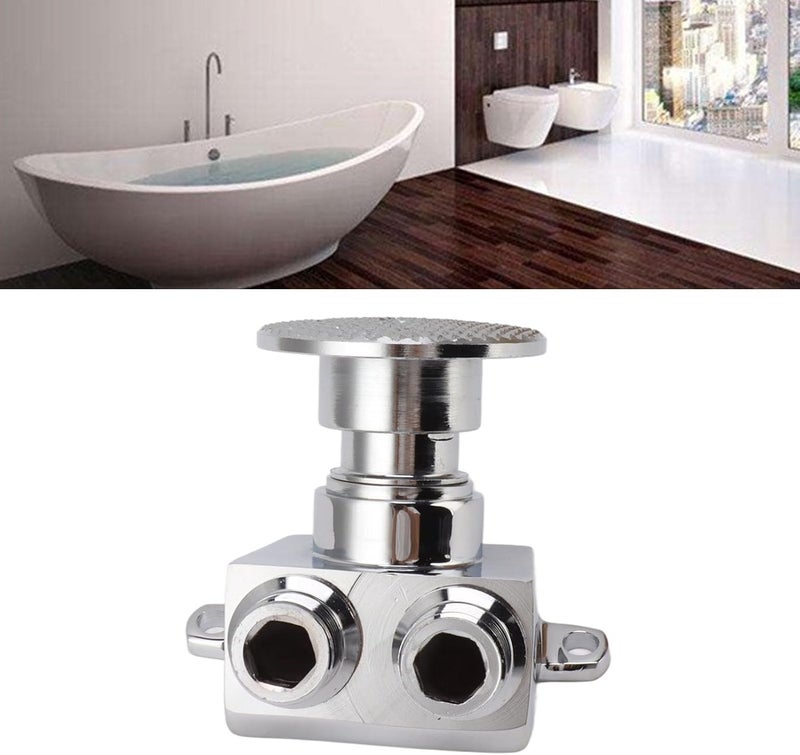 Topyond Touchless Copper Foot Pedal Water Valve Set for Basin Tap - Hands-Less and Hygienic Foot Operated Faucet for Bathroom and Outdoor - Image 4